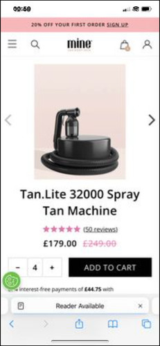 Minetan whole spray - minetan,