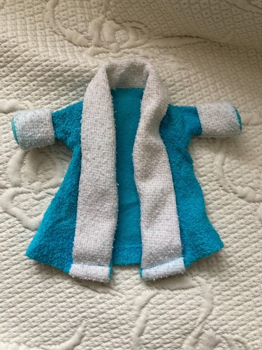 Vintage blue white towelling - vintage,