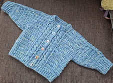 Handmade crochet knit  blue