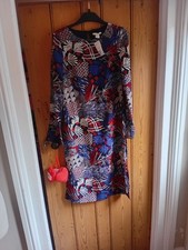 Gorgeous H&M Blue Print Midi