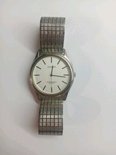Mens Vintage Sekonda Watch Working Battery In Flexi Strap Used