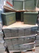 PA19 Storage Ammo Box Tin Heavy Duty Military Toolbox Metal Army Large 50 Cal