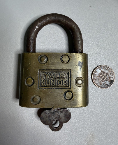 Antique yale junior brass - brass, &