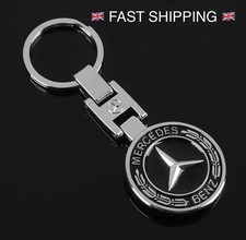 Mercedes Double sided Durable Metal Key Ring Keychain Premium UK AMG