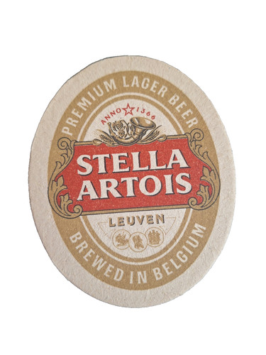 Stella artois beer mat - stella,