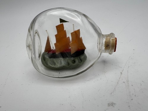 Vintage miniature ship a - in,