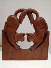 Vintage Hand-Carved Wooden