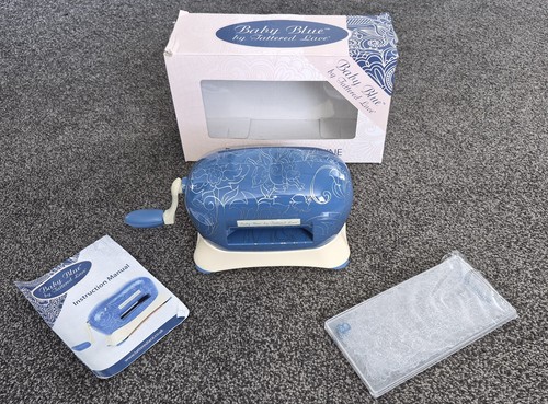 Tattered lace baby blue die - lace,