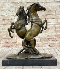 Signed Milo Two Rearing Horses