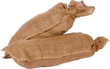 Hessian Sand Bags Flood Protection Sacks Barrier Natural Fabric Twine Tie Top