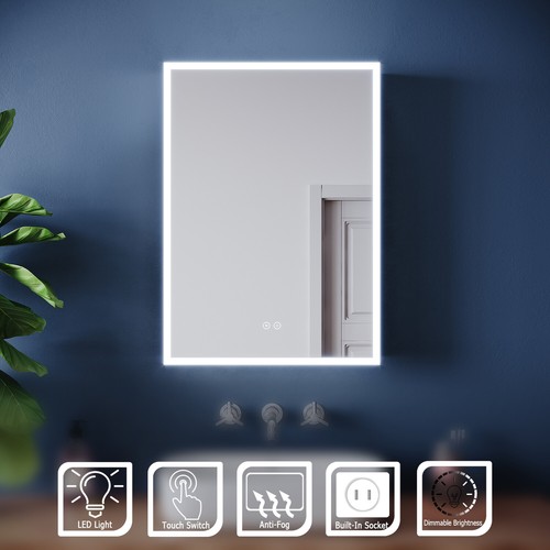 Led bathroom mirror cabinet - bathroom,