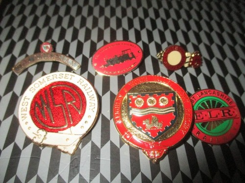 Railway enamel badges - enamel,
