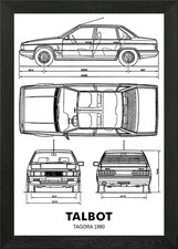 BNW Talbot Tagora 1980 Framed