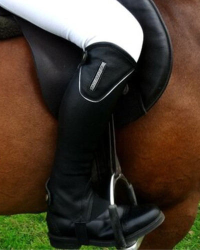 Tuffa black leather chaps - tuffa,