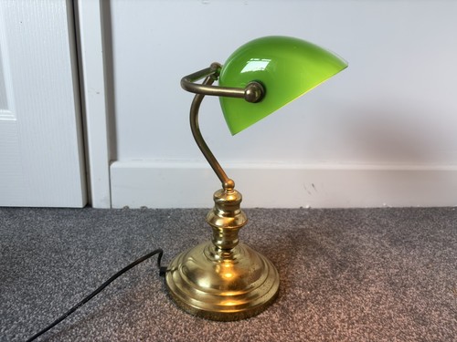 Vintage bankers desk lamp - vintage,