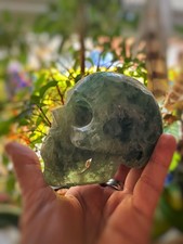 💜 Large FLUORITE SKULL 8.11 G | Intuition •Protection • Higher Guidance