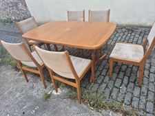 Danish 6 Chairs Farstup And Mobler Teak Dining Table