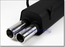 Muffler for BMW 3 Series E36 320i 323i ABE ECE 2x76 mm round end pot ESD with A