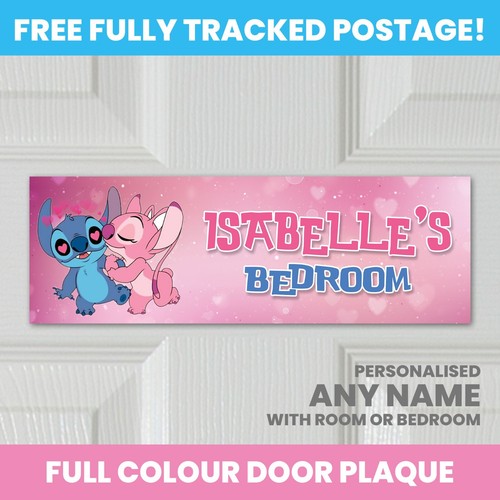 Stitch personalised door sign - stitch,