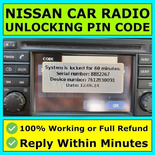 Nissan radio code - code, qashqai