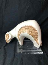 Porcelain Art Deco Bull Sculpture Galos 8569 Spain Abstract Rare Numbered WOW