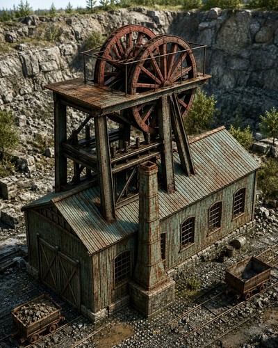 Mining building - mining, (oo