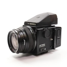 Bronica ETRS 40mm f/4 Lens Prism Finder 120 Film Back Medium Format Camera Kit