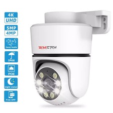 4k 4mp POE Security PTZ IP Camera  Onvif Outdoor Color Night Vision P2P Pan Ti