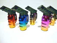 LIGHTER PROF ANGEL ANODISE WINDPROOF BLUE JET FLAME IN 5 COLOURS WITH AUTO CAP