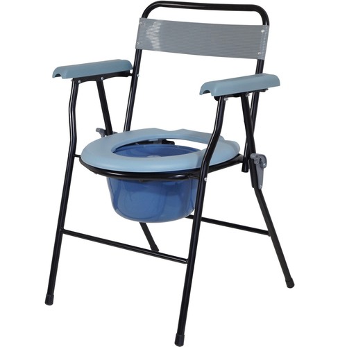 Folding lightweight commode - lightweight,