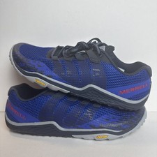 Merrell Trail Glove 5 Shoes Mens Size 7.5 Blue Barefoot Vibram Minimalist J84811