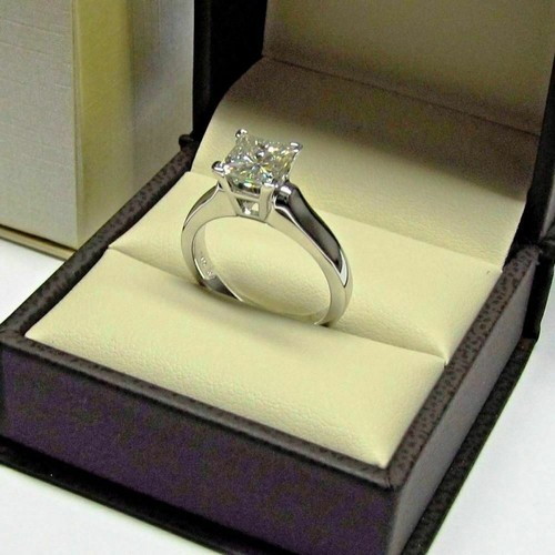 2ct princess cut - princess, solitaire