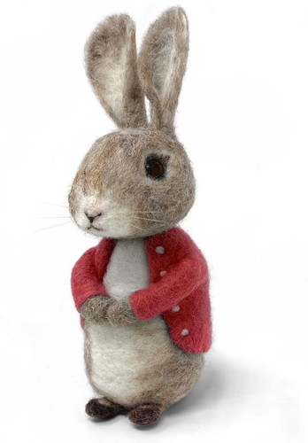 Bertie bunny needle felting - bertie,