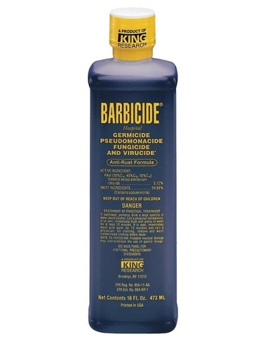 Barbicide solution anti - barbicide, rust
