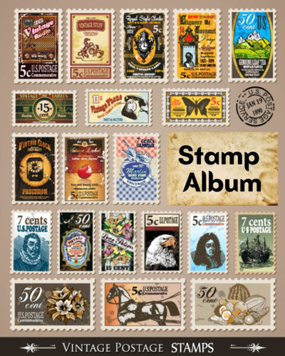 Stamp album collecting - stamp,