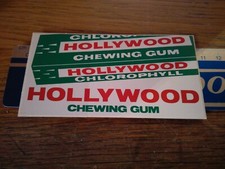 ADESIVO STICKER VINTAGE KLEBER CHEWING GUM HOLLYWOOD 