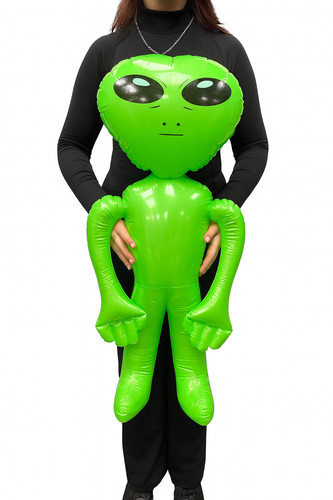 Large green aliens - green, inflatable