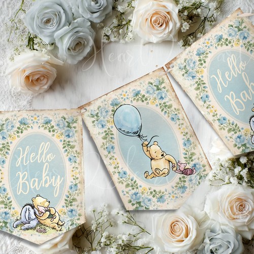 Blue winnie the - blue, hello
