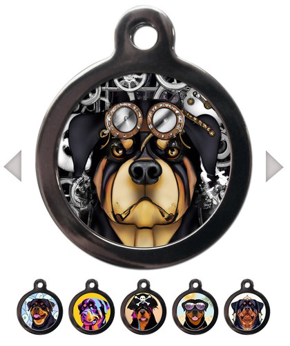 Rottweiller breed pet tags - id,