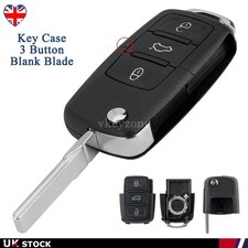 3 Button Flip Car Key Fob Case