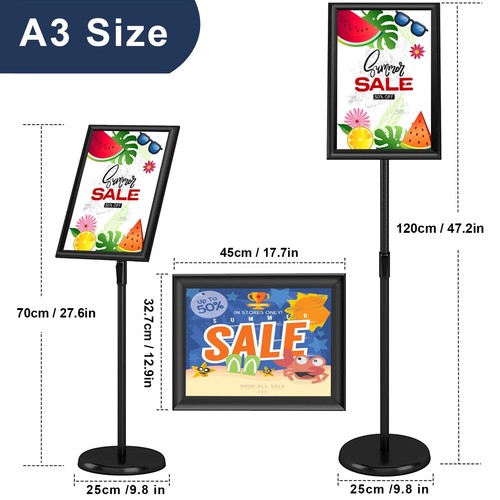 Adjustable poster stand - poster,