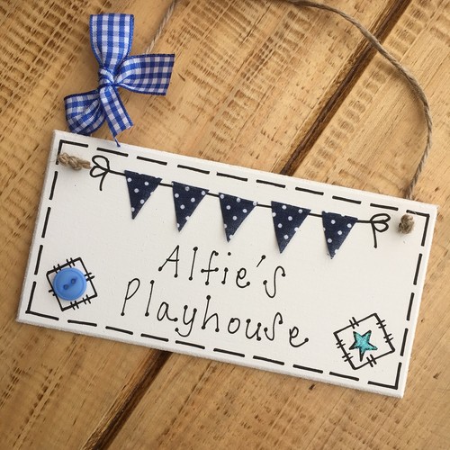 Play house sign - plaque, summer