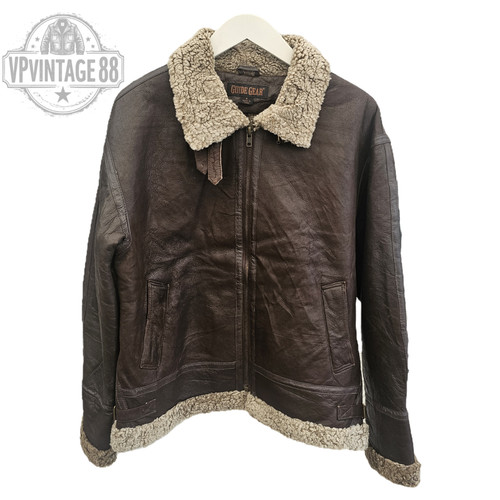 Vintage brown shearling - vintage, b3