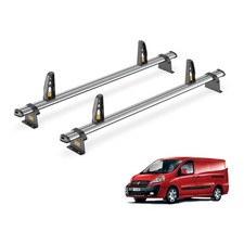 Fiat Scudo Roof Rack for 2007-2016 H1 Roof 2x Bars Van Guard Trade & Loadstops