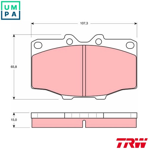 Brake pad set - brake,