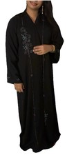 Black Dubai Abaya Muslim Women