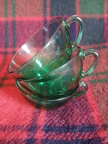 Vintage french arcoroc green - 3,
