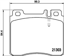 CHASE BRAKE PAD SET FOR