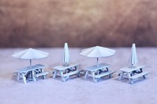 4x Wood Picnic Bench &