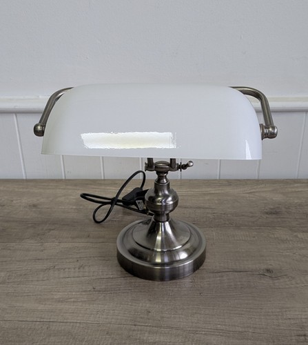 Vintage bankers lamp - lamp, /